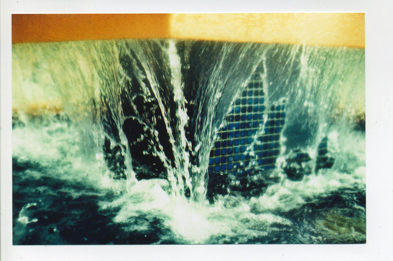 Pool fountain, Makaha Valley Resort. © 2010 Bobby Asato