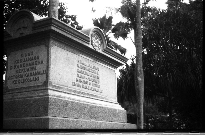 Hawaiian Royal Mausoleum, Nuuanu, Hawaii. Canon A-1. © 2011 Bobby Asato