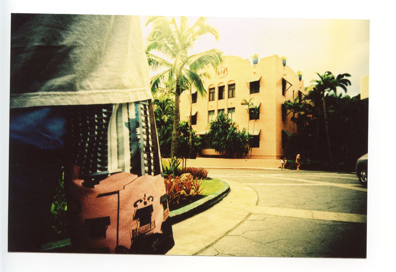 The Royal Hawaiian, Waikiki, Hawaii. Superheadz Black Slim Devil. © 2011 Bobby Asato