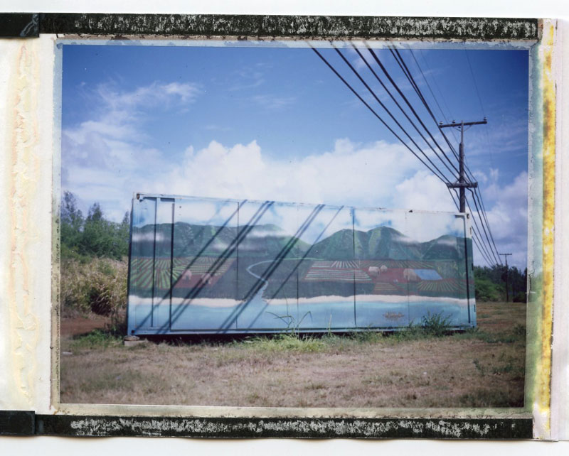 Haleiwa, North Shore, Hawaii. Polaroid Land 100. © 2011 Bobby Asato.