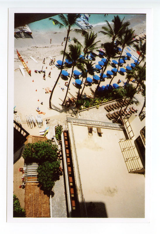 Sheraton Moana Hotel, Waikiki, Hawaii.  Lomo LC-A+ © 2013 Bobby Asato