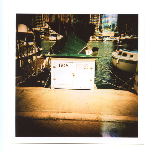 Ala Wai Boat Harbor, Hawaii.  Holga 120 CFN © 2013 Bobby Asato